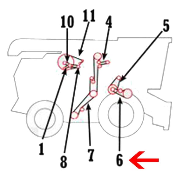 Aftermarket H118618 Slow Speed Cylinder Drive Belt Fits John Deere 9500 9600 9500SH COB40-0678 - main